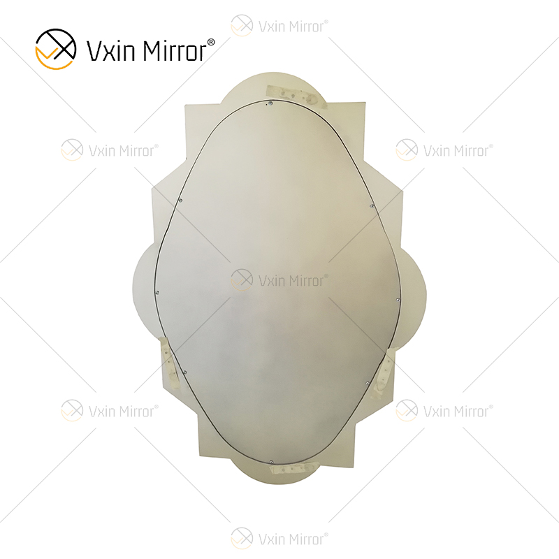 رائجة البيع WXM-2072 الحديثة تصميم خاص ديكور جدار معكوسة الفضة الفاخرة مرآة الحائط المعلقة