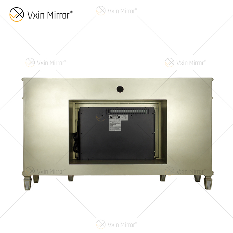 كلينجتون ، مدفأة معكوسة ، وحدة تحكم وسائط ، مدفأة كهربائية ، مدفأة معكوسة ، حامل تلفزيون ، خزانة WXF-413