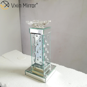 Vxin Mirror WXCH-05 حامل شموع كريستال بمرآة