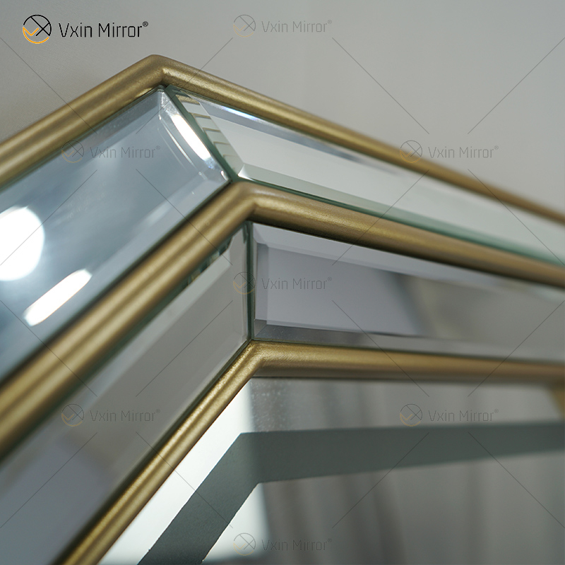 مرآة زينة VXin WXDL-101 Luxury Sparkle Blue Tooth Salon Mirror Station مع Play Music