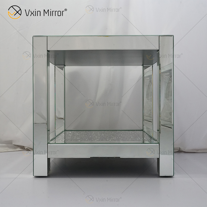 أثاث عاكس Vxin WXF-117-4 طاولة جانبية أنيقة حديثة من الماس المكسر