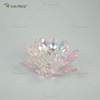 توريد المصنع Vxin Mirror Flower VX-07 Silver Candlestick Lotus Crystal Candle Holder