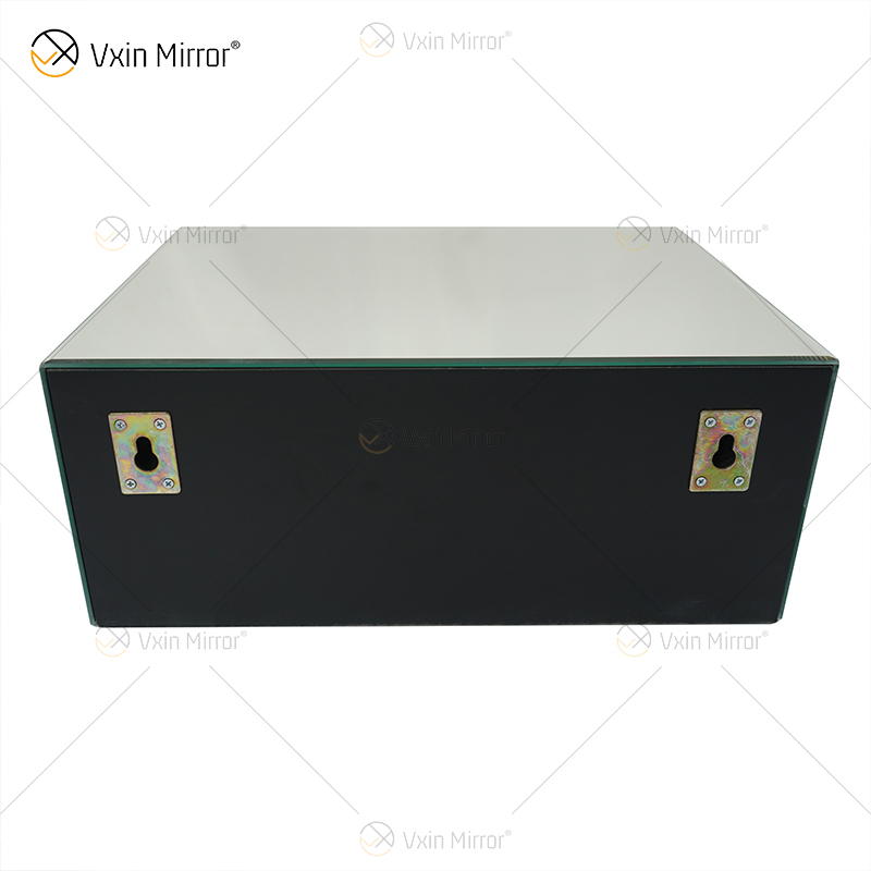 Vxin Factory Supply WXF-153 الفضة جدار ديكور الفضة المكسر الماس مرآة رف جدار مستطيل