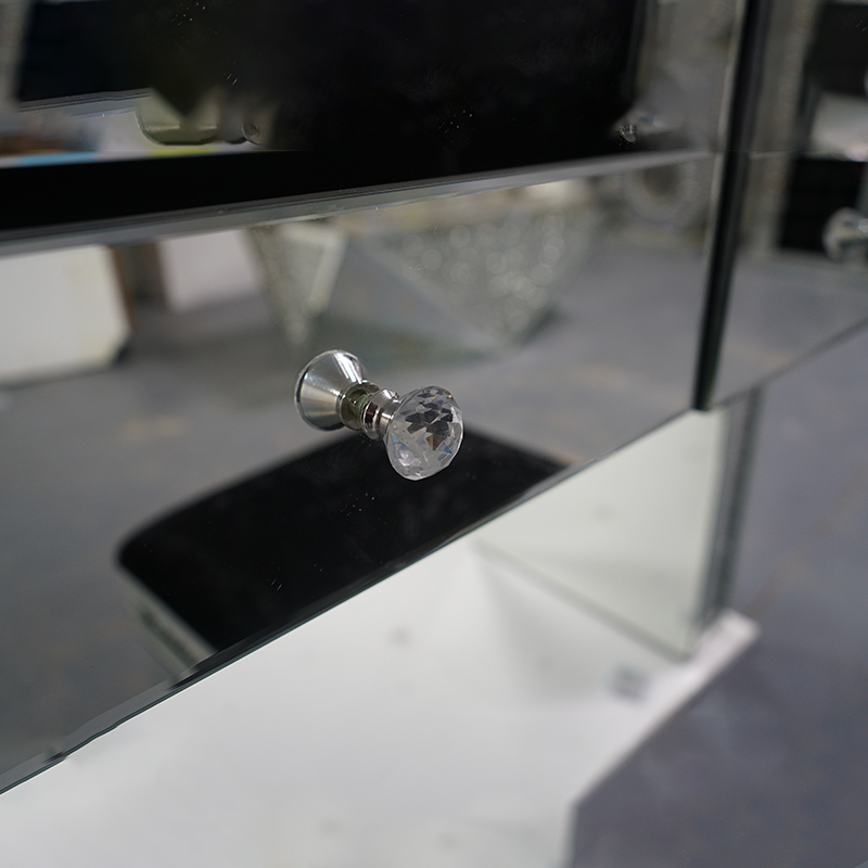 رائجة البيع تصاميم حديثة لغرفة النوم منضدة الزينة مع مرآة ومقعد فضية فاخرة منضدة الزينة