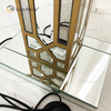 Night Stand WXFL-031 غرفة المعيشة الفاخرة الفضة LED العتيقة مصباح أرضي معكوسة مصباح مرآة