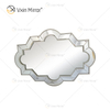 رائجة البيع WXM-2072 الحديثة تصميم خاص ديكور جدار معكوسة الفضة الفاخرة مرآة الحائط المعلقة