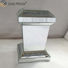 مرآة Vxin WXF-725 حديثة مستطيلة الماس معكوسة طاولة جانبية ثلاثية الأبعاد مرآة نهاية طاولة لغرفة المعيشة
