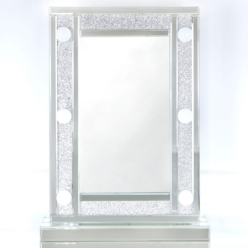 مجموعة منضدة الزينة الفينيسية طراز VXin WXDL-103 Sparkle Hollywood Mirror مع 3 لمبات ألوان