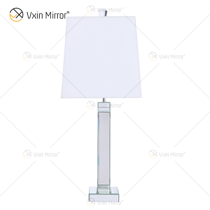 Vxin Supply WXTL-004 مصباح مرآة طاولة كريستالي فضّي حديث لغرفة النوم