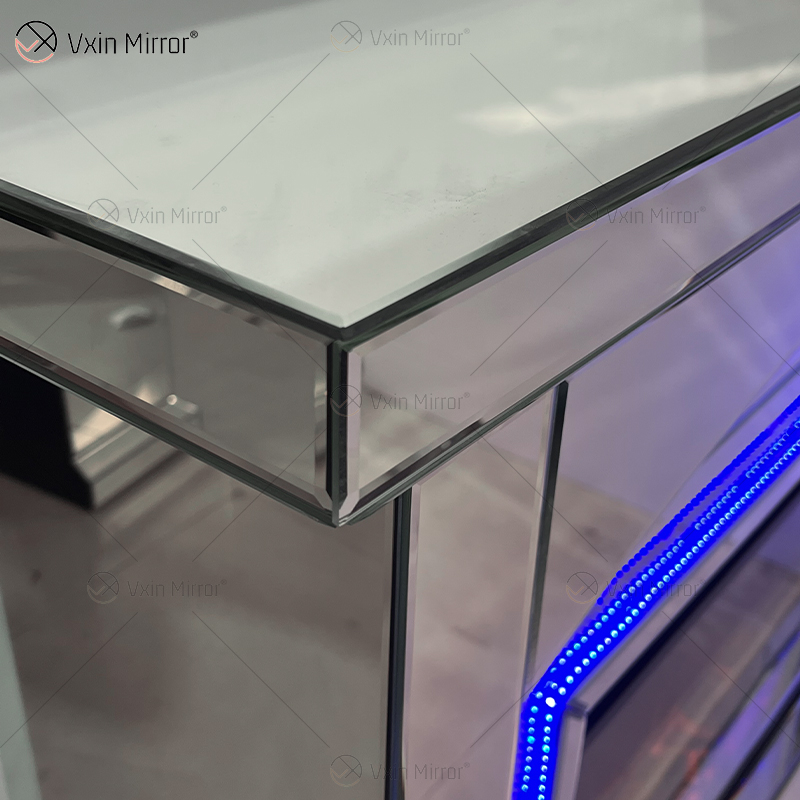 تصميم جديد WXMF096-2 LED فضي زجاج كريستال غرفة المعيشة مدفأة مع إدراج داخلي