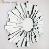 Vxin Wall Decoration WXM-1004 مرآة زجاجية ثلاثية الأبعاد فضية للتعليق على الحائط