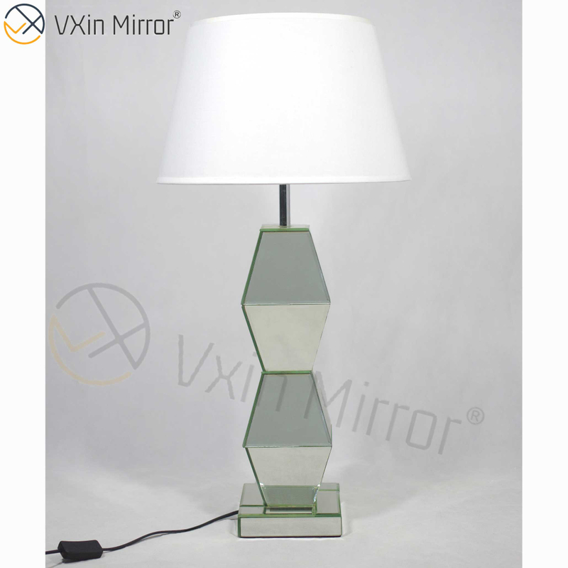 تصميم جديد WXTL-005 أثاث غرفة النوم الحديثة مصباح مرآة طاولة فضية مع مصباح مرآة عاكس الضوء
