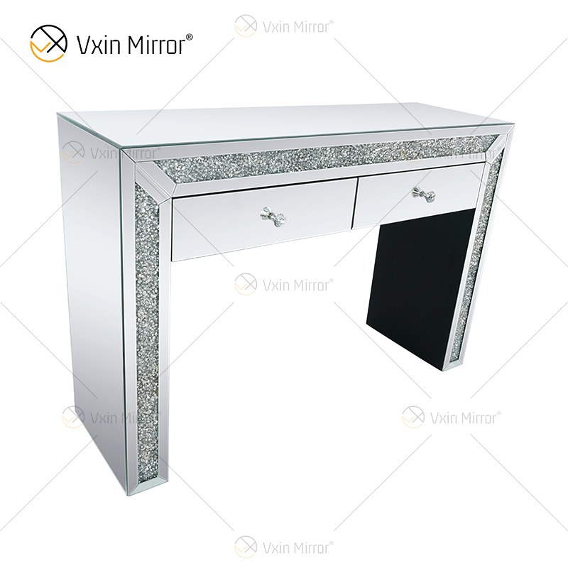 ديكور المنزل WXF-720 خزانة ركنية مرصعة بالماس مع درجين