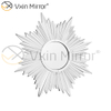 Fancy 3D Wall Decorate WXM-1652 مرآة حائط أنيقة فضية للتعليق