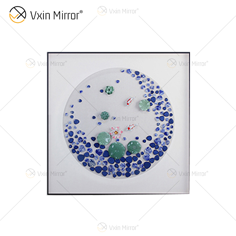 Vxin WXPA-050 الإبداعية الخرز زر الطلاء للديكور المنزل جدار الفن المعادن صورة معلقة لغرفة المعيشة مجموعة للبيع
