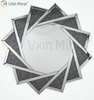 رائجة البيع WXM-1779 التصميم الحديث ثلاثية الأبعاد ملصقات جدار المرآة ديكور المنزل مرايا الحائط الفضية