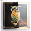 Omal Art Vxin WXMA-55 ديكور المنزل MDF إطار معكوسة جدار الفن الكريستال الخزف اللوحة مرآة جدار الفن
