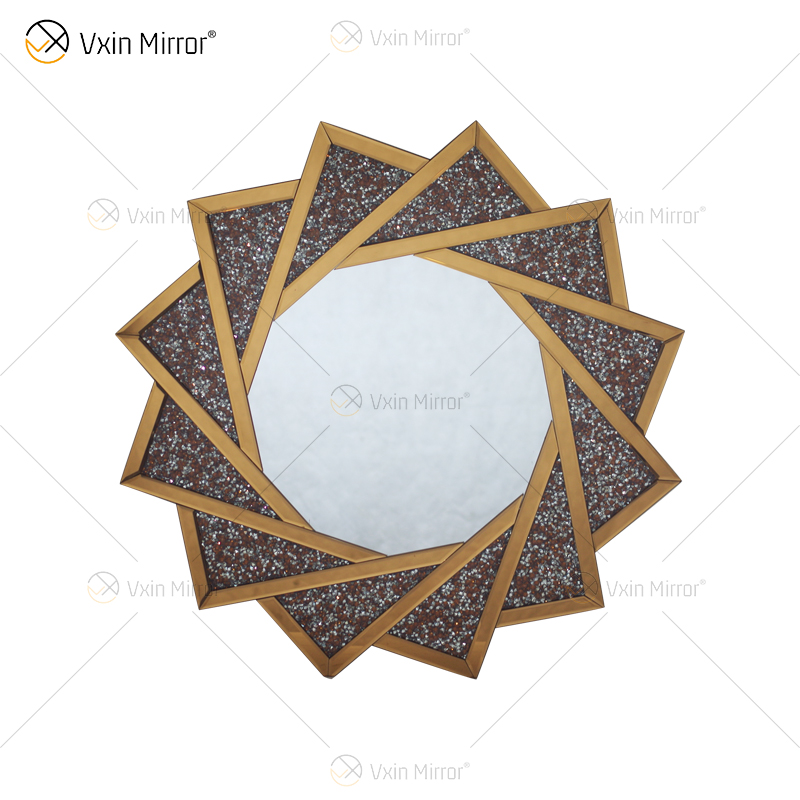 مصنع توريد Vxin ديكور المنزل الحديث الفاخرة سحق الماس طاولة وحدة التحكم مع مرآة