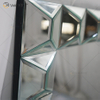 مرآة حائط زجاجية متعددة الأوجه مستطيلة WXM-1010