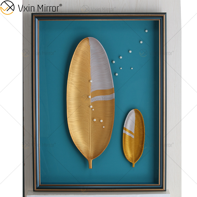 أحدث Vxin WXPP-39 ثلاثية الأبعاد مجردة جدار الفن معدن جدار ديكور فني ديكور المنزل غرفة المعيشة الفاخرة مؤطرة للمنزل مجموعة للبيع