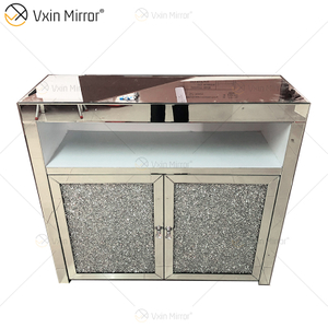 LED Glass Decor WXF-2123 خزانة دولاب مع أدراج معطي