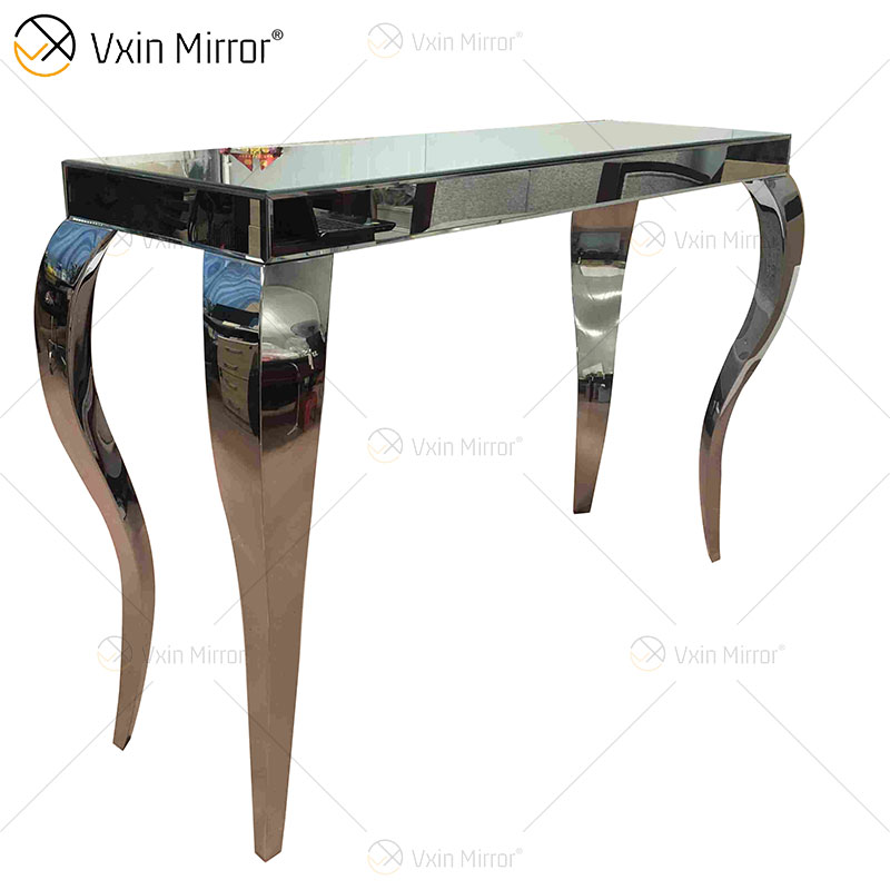 أثاث غرفة المعيشة الحديثة طاولة شاي لامعة منضدة قهوة معكوسة