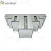 Vxin Factory Supply WXS-007-2 Silver Wall ديكور زجاج فضي ورف زجاج مرآة كريستال للجدار