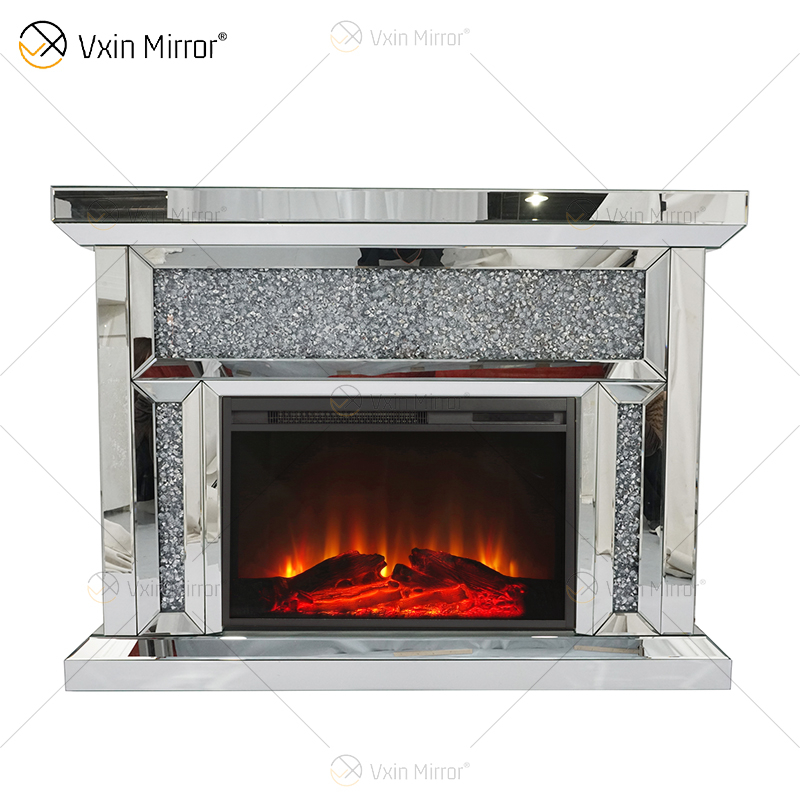 العائمة Sparkle Crystal Mirrore Fireplace WXWF-1106 مع إدراجات في البيع الساخن