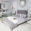 Vxin Antique Furniture WXWF-1082 King Bed Grace Champagne Silver Frame مرآة سوبر