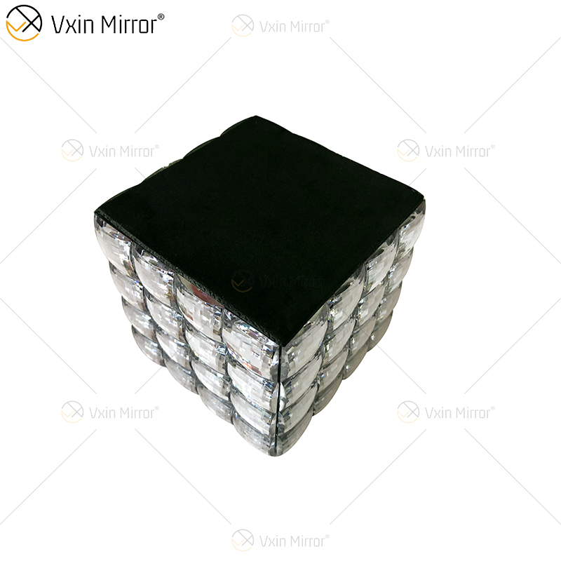 WXJB-31 VXin ديكور المنزل كريستال زجاج فضي صندوق مجوهرات معكوسة حديثة