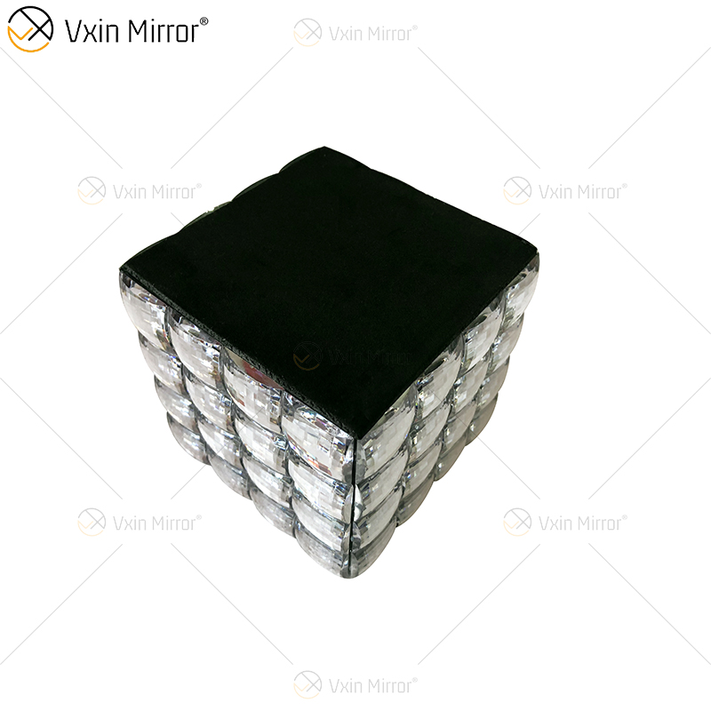 WXJB-31 VXin ديكور المنزل كريستال زجاج فضي صندوق مجوهرات معكوسة حديثة