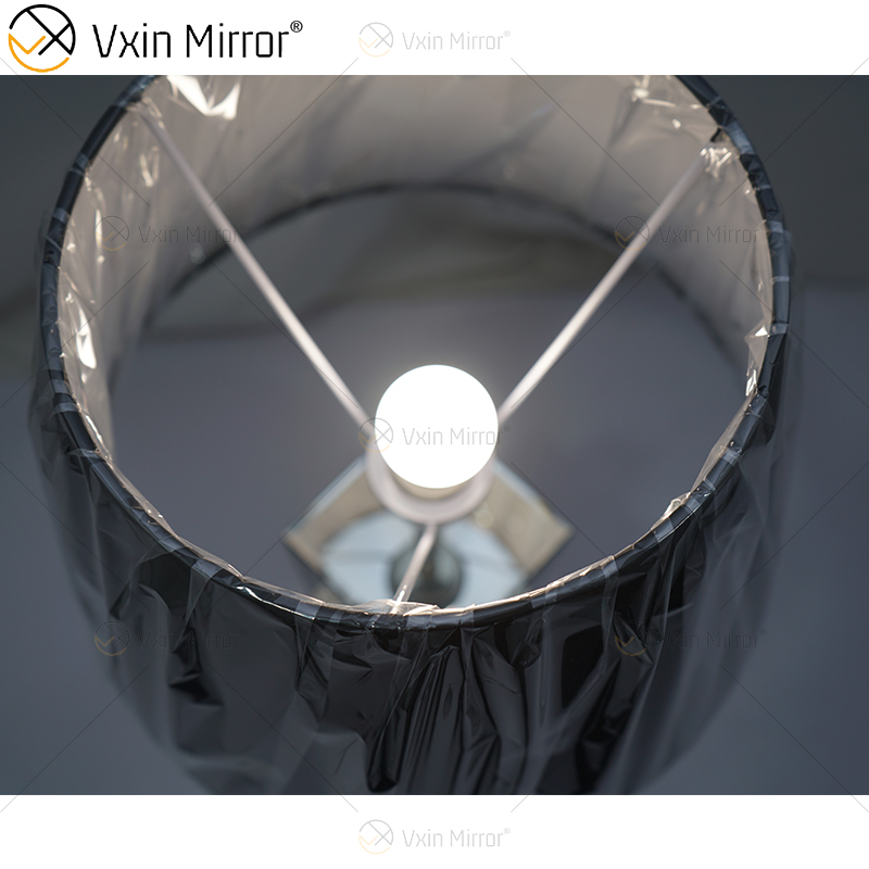 Vxin Supply Gothic Style WXTL-79 فضي أسود الجمجمة مصباح مرآة طاولة مع عاكس الضوء للفندق