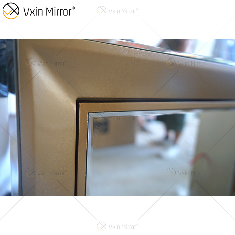 خزانة جانبية بتصميم ذهبي من Champage WXF-268 خزانة دولاب فاخرة مع أدراج المعطي