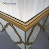 Facoty Supply End Table Luxury WXF-668 طاولة قهوة عاكسة محلية الصنع من الذهب الخالص