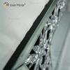 مصنع بالجملة أنيق WXM-1095 ديكور المنزل الحديث مرآة الحائط الزخرفية الكريستال الفضي