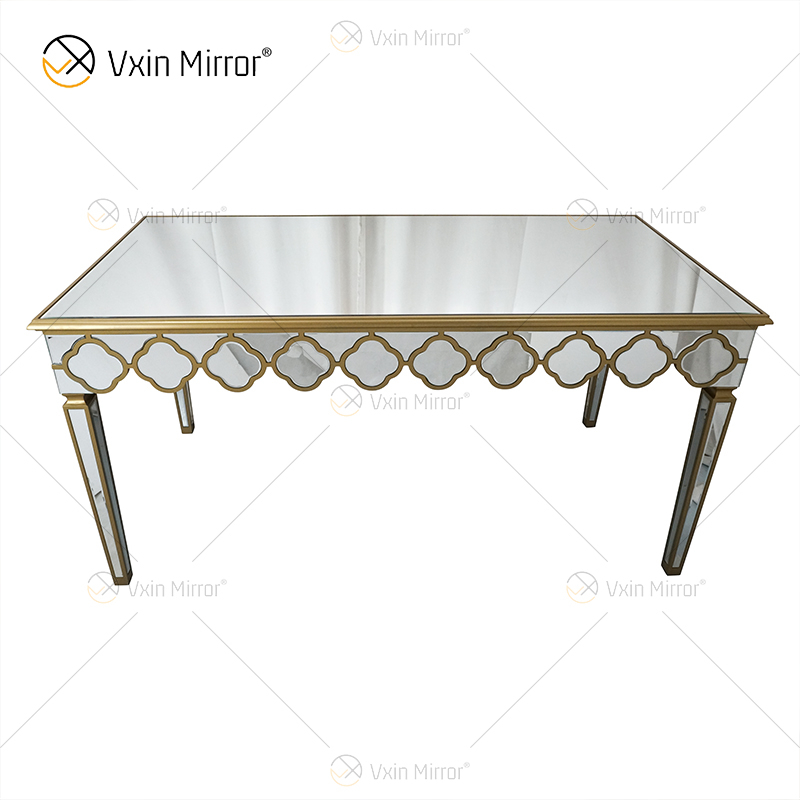 Facoty Supply End Table Luxury WXF-668 طاولة قهوة عاكسة محلية الصنع من الذهب الخالص
