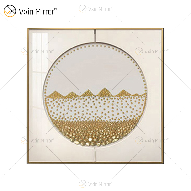تصميم خاص Vxin WXPA-016 معدن جدار ديكور فني ديكور المنزل غرفة المعيشة الفاخرة مؤطرة قماش طباعة للمنزل مجموعة للبيع