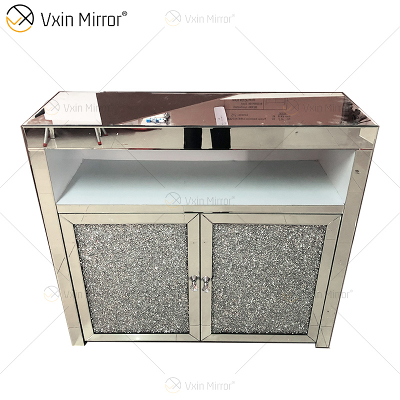 LED Glass Decor WXF-2123 خزانة دولاب مع أدراج معطي