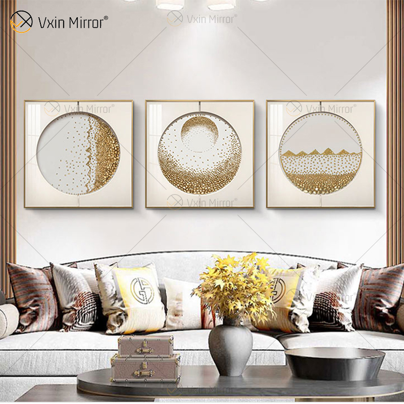 مذهلة الجودة Vxin WXPA-017 المعادن جدار ديكور فني ديكور المنزل قطع غرفة المعيشة الفاخرة مؤطرة للمنزل مجموعة للبيع