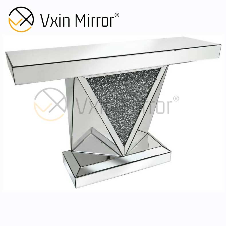 رخيصة Vxin أثاث غرفة المعيشة الحديثة ديكور المنزل سحق الماس مجموعة أثاث فاخرة طاولة وحدة التحكم
