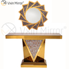 رخيصة Vxin أثاث غرفة المعيشة الحديثة ديكور المنزل سحق الماس مجموعة أثاث فاخرة طاولة وحدة التحكم