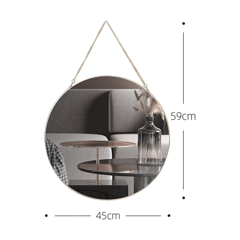 Golden Vxin WXM-0307 ديكور حائط فريد من نوعه بإطار معدني ذهبي مرايا زخرفية مرآة حائط فاخرة