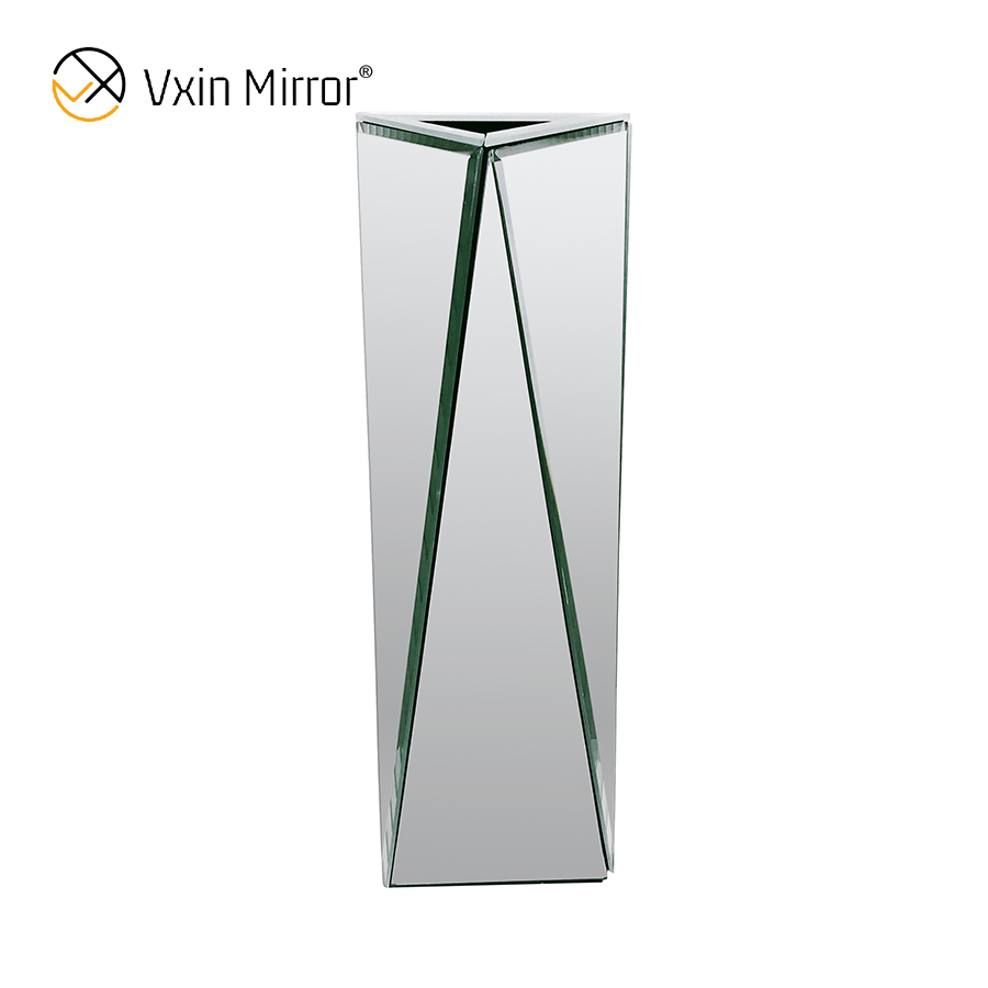 WXMV-040 Home Hotel Decor مزهرية منضدية عاكسة فضية للديكور الداخلي للفندق