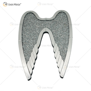 أجنحة الماس المرآة المكسرة بمرآة الكريستال الماسي جدار الفن Love Home Bling Sparkly WXM-1150