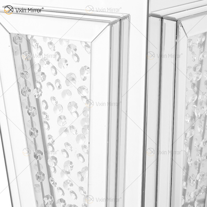 أرائك طاولة بجانب السرير حديثة مخصصة ، طاولات جانبية كريستالية للأثاث المنزلي