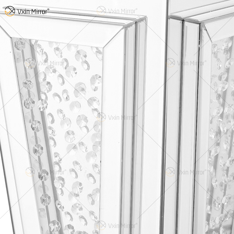 أرائك طاولة بجانب السرير حديثة مخصصة ، طاولات جانبية كريستالية للأثاث المنزلي