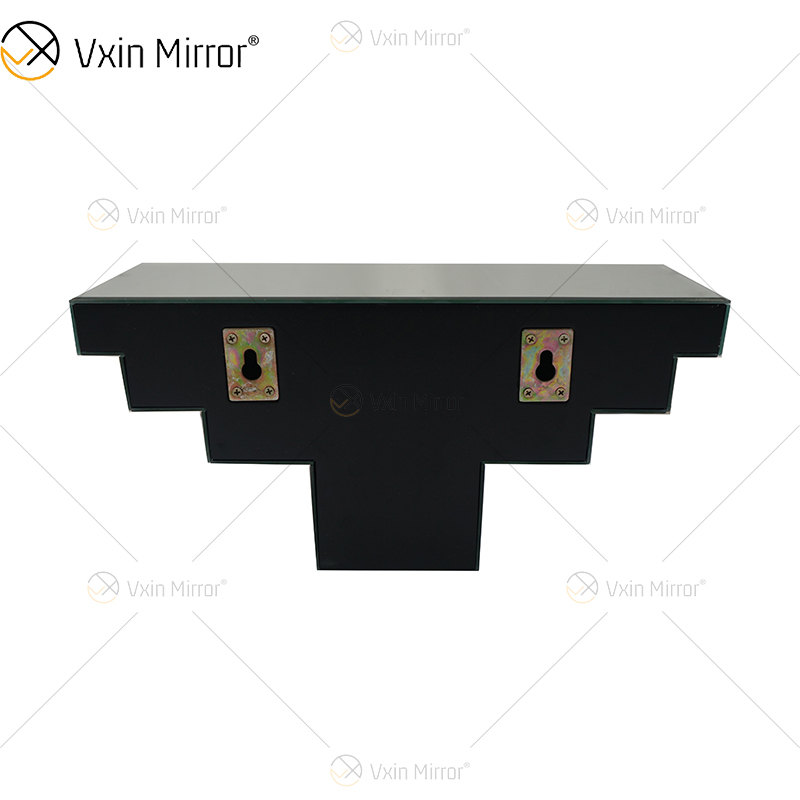 Vxin Factory Supply WXS-007-2 Silver Wall ديكور زجاج فضي ورف زجاج مرآة كريستال للجدار