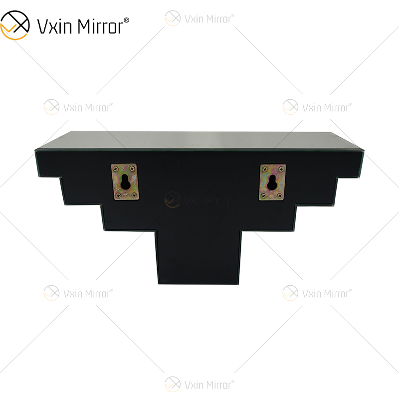 Vxin Factory Supply WXS-007-2 Silver Wall ديكور زجاج فضي ورف زجاج مرآة كريستال للجدار