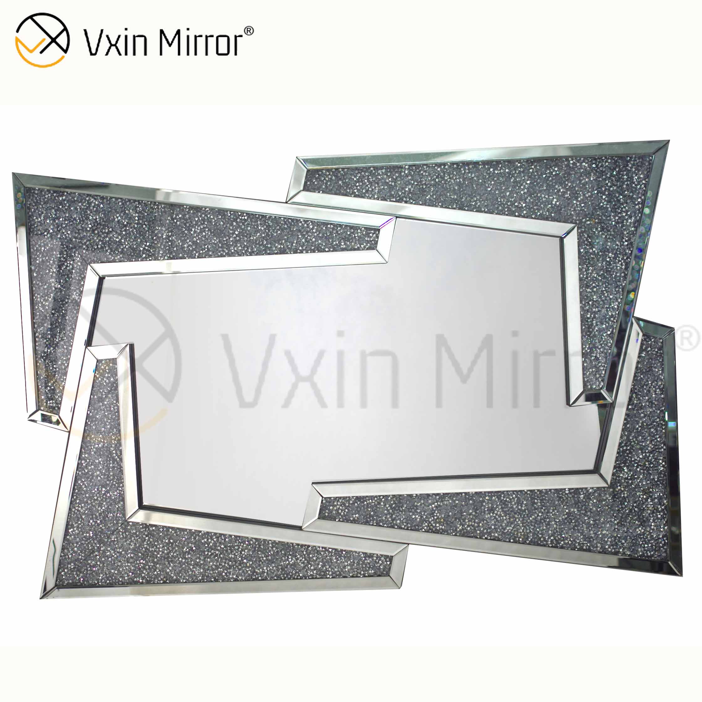 مورد جيد Vxin Home Decor V Silver Furniture Modern Crush Diamond Console Table مع مرآة حديثة