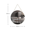 Golden Vxin WXM-0307 ديكور حائط فريد من نوعه بإطار معدني ذهبي مرايا زخرفية مرآة حائط فاخرة